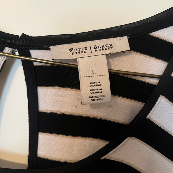 White House black market rushed with button detail shirt. It has a gold stripe - Picture 2 of 2